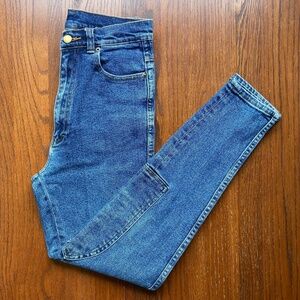 THE HORSEWOMAN SPIRIT High Rise Slim Skinny Equestrian Blue Jeans